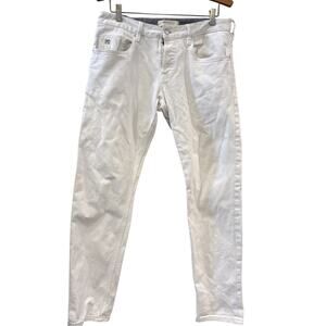 Scotch & Soda Organic Cotton Chinos Men 32x32 Straight Leg – Denim White Preppy